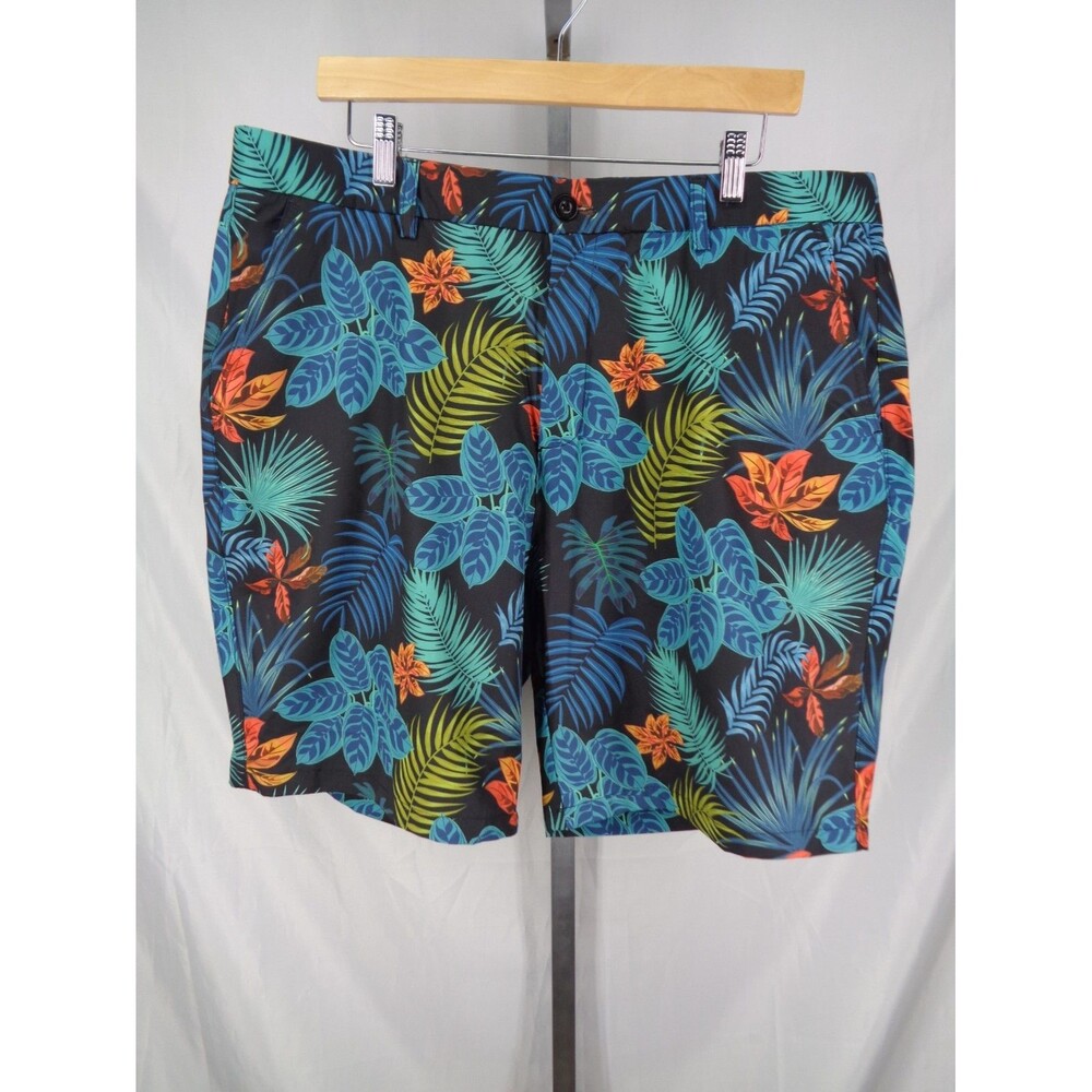 Hreski Hawaiian Tropical Floral Golf Shorts Size 40 Mens